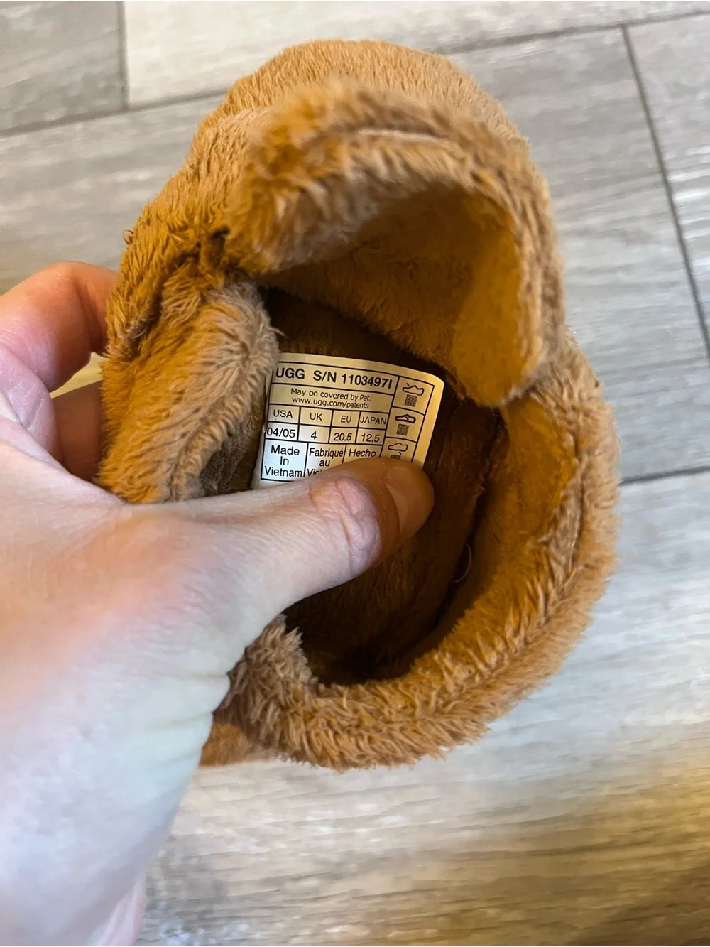 UGG Baby Kids' Bixbee Bootie Size 4/5 (12-24 months) Chestnut